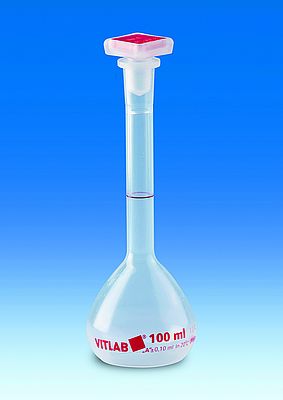 Volumetric flasks, PMP, Class A, with NS stoppers, PP - Volume measurement,&nbsp;Volumetric flasks