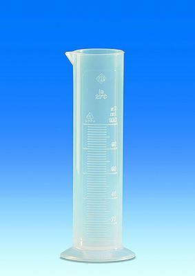 Graduated cylinders, PP, Class B short shape, with a raised scale - Volume measurement,&nbsp;Graduated cylinders